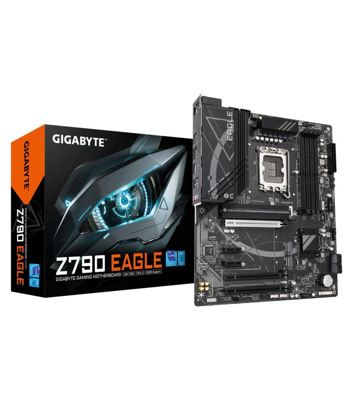 GIGABYTE Z790 EAGLE Placa Base - Compatible Con Procesadores Intel Core De 14 Generacin, VRM De 12+1+1 Fases, Hasta 7600 MHz DDR
