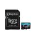 Kingston Technology Tarjeta MicroSDXC Canvas Go Plus Gen4 De 256 GB, 200 MB s, A2 U3 V30 Y Adaptador