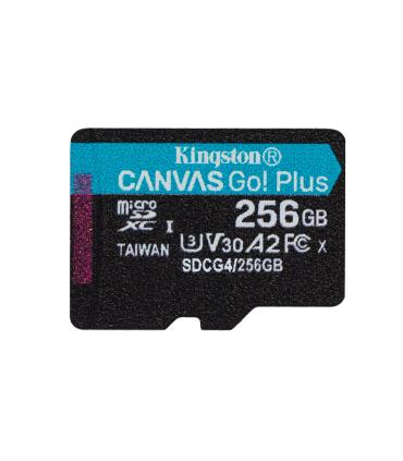 Kingston Technology Tarjeta MicroSDXC Canvas Go Plus Gen4 De 256 GB, 200 MB s, A2 U3 V30 Y Adaptador