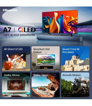 Hisense 43A7NQ TV 43" QLED 4K STV HDMi USB Wi