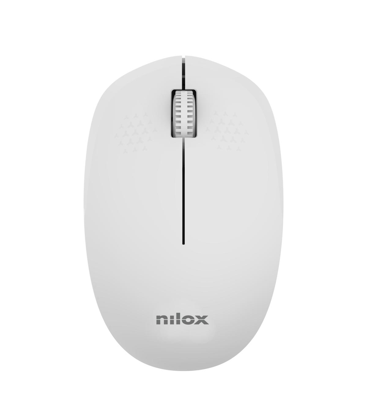 Nilox Ratn Wireless, 1000 DPI, 3 Botones, Gris