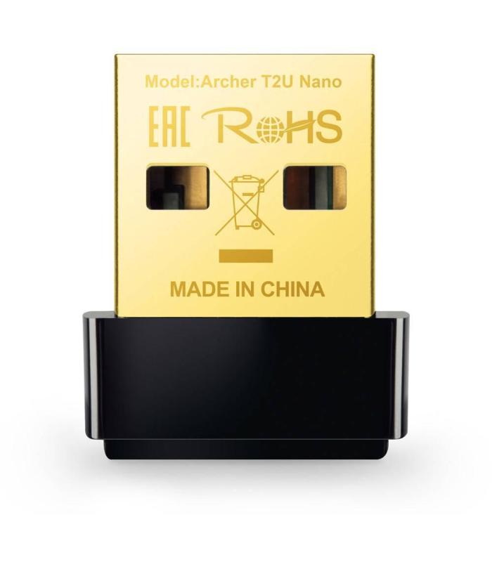 Adaptador USB - WiFi TP-Link Archer T2U Nano  600Mbps