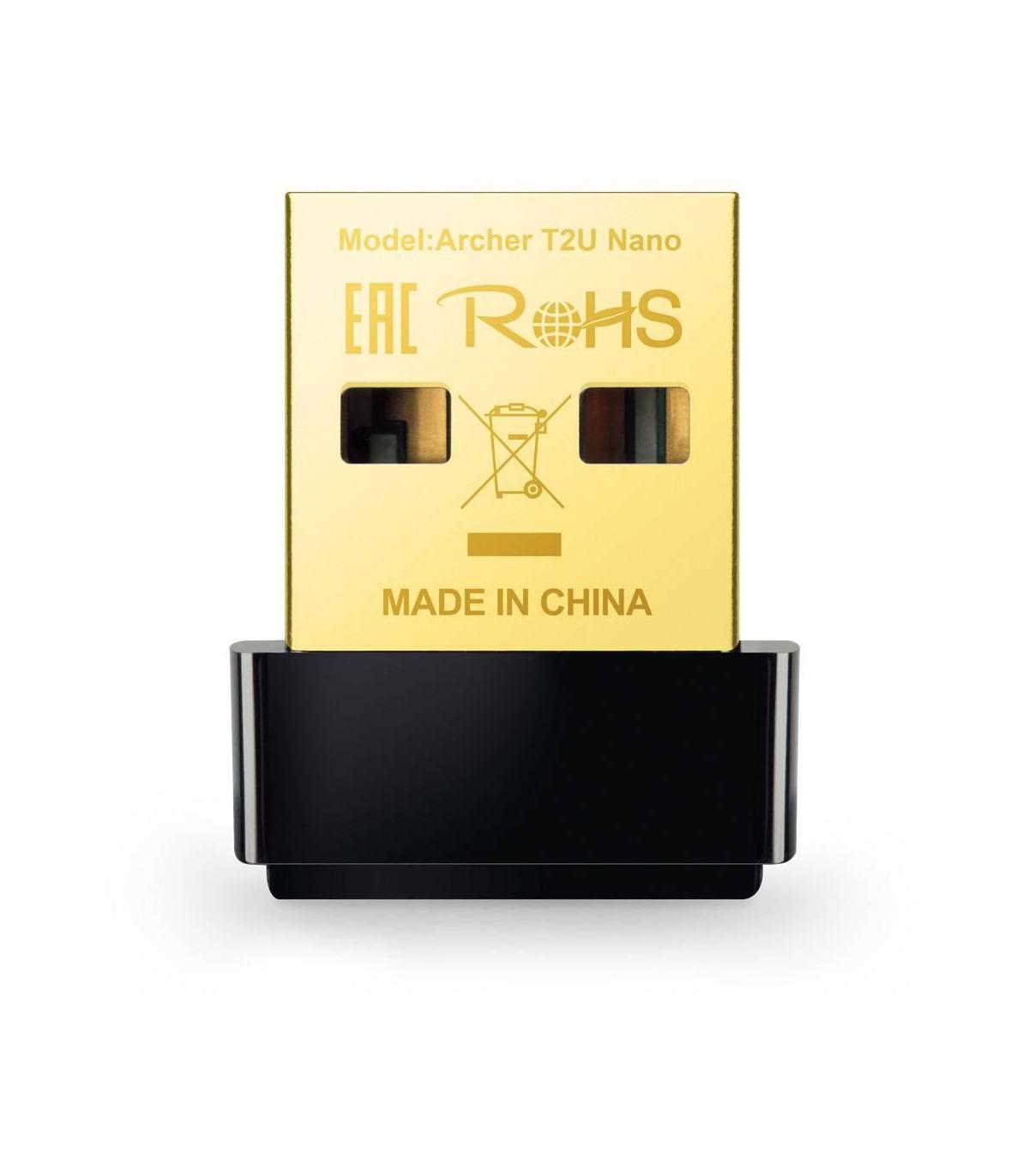 Adaptador USB - WiFi TP-Link Archer T2U Nano  600Mbps