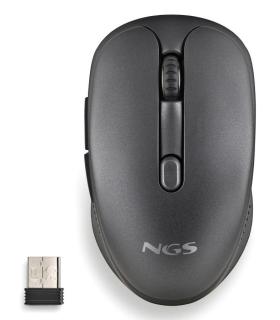 RATON NGS INALAMBRICO EVOSPOOK BLACK RECARGABLE MULTIMODO NEGRO USB-A