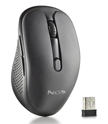 RATON NGS INALAMBRICO EVOSPOOK BLACK RECARGABLE MULTIMODO NEGRO USB-A