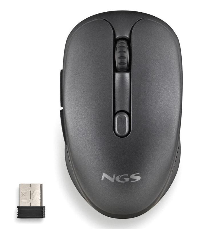 RATON NGS INALAMBRICO EVOSPOOK BLACK RECARGABLE MULTIMODO NEGRO USB-A
