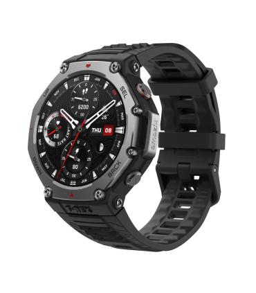 Amazfit T-Rex 3 3,81 Cm (1.5") AMOLED Digital 480 X 480 Pixeles Pantalla Tctil Negro Wifi GPS (satlite)