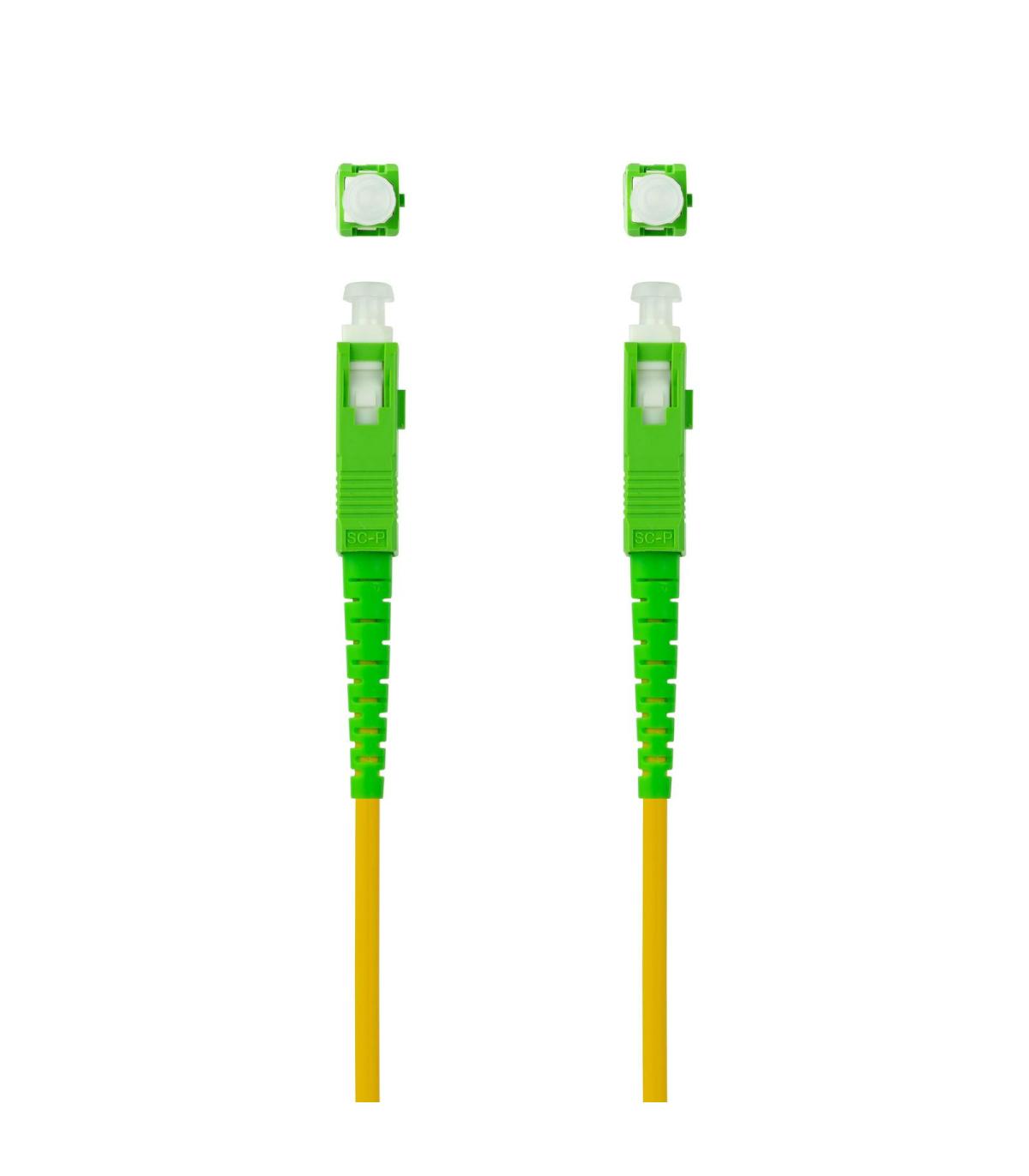 Nanocable Cable Fibra SC APC LSZH Amarillo 5m