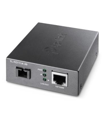 TP-LINK TL-FC111A-20 Convertidor De Medio 100 Mbit s Monomodo Negro