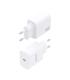 Cargador De Pared GaN Aisens A110-0940  1xUSB Tipo-C  30W  Blanco