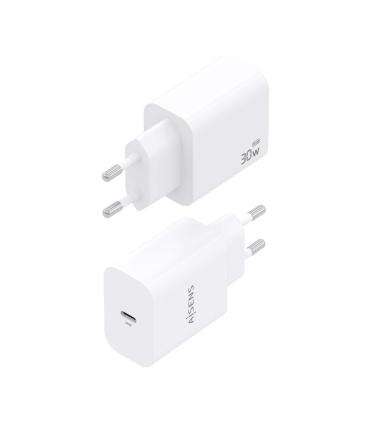 Cargador De Pared GaN Aisens A110-0940  1xUSB Tipo-C  30W  Blanco