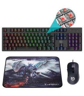 Hiditec Combo Gaming GK400 Tecl+Rat+Alfombrilla