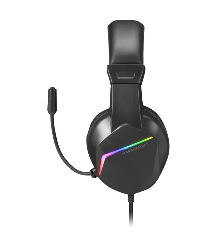 Auriculares Gaming Con Micrfono Mars Gaming MH122  Jack 3.5  Negros