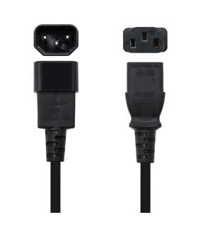 Cable Alimentacin CPU, C13 H-C14 M, Negro, 3.0m