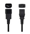 Cable Alimentacin CPU, C13/H-C14/M, Negro, 3.0m