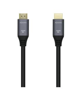 CABLE HDMI V2.1 8K 60HZ 48GBPS AM-AM GRIS NEGRO 1.5M AISENS A150-0427