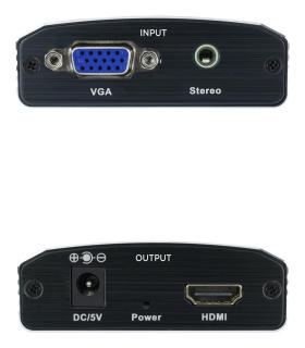 Nanocable - Adaptador SVGA M+Audio A HDMI H Con Alimentacion Negro