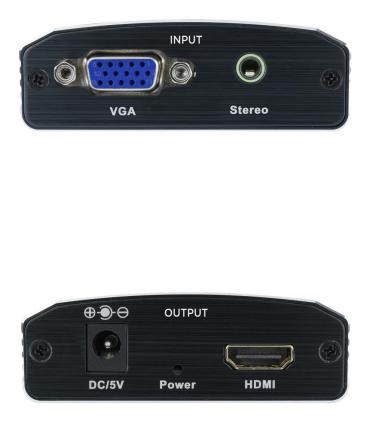 Nanocable - Adaptador SVGA M+Audio A HDMI H Con Alimentacion Negro