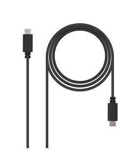 Nanocable - Cable USB 2.0 3A USB-C M-USB-C M 1M Negro