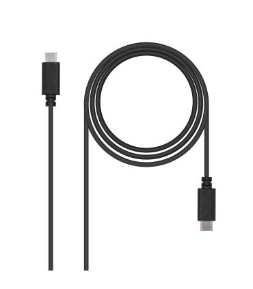 Nanocable - Cable USB 2.0 3A USB-C M-USB-C M 1M Negro