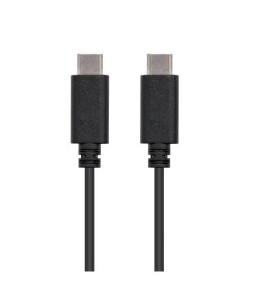 Nanocable - Cable USB 2.0 3A USB-C M-USB-C M 1M Negro