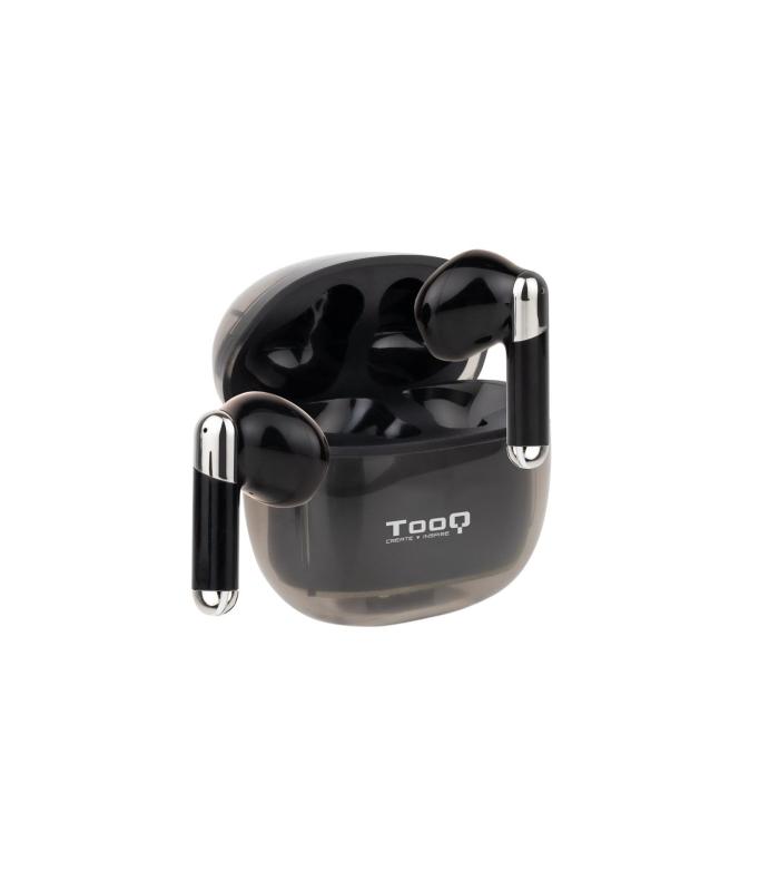 Auriculares Bluetooth TooQ Onyx TQBWH-0054B Con Estuche De Carga  Autonoma 4h  Negros