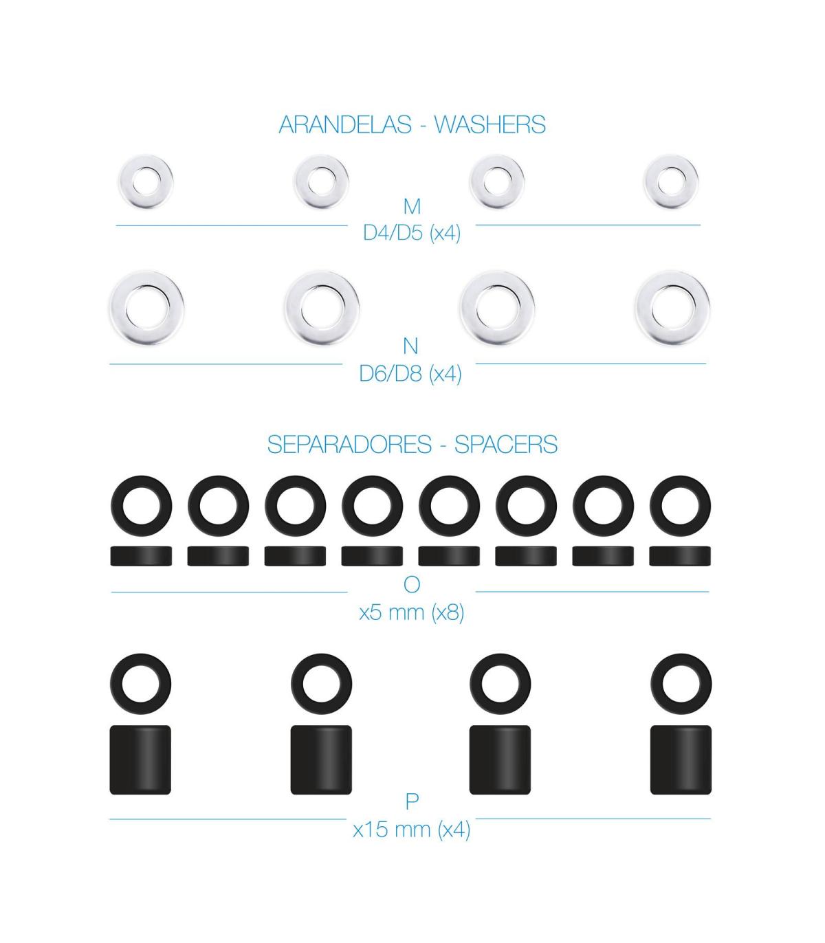 Kit De Montaje Universal TooQ SSK4820 Para Pantallas Con Tornillera