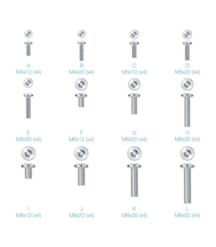 Kit De Montaje Universal TooQ SSK4820 Para Pantallas Con Tornillera