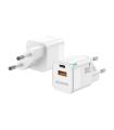 CARGADOR GAN AISENS 20W 1XUSB-C PD3.0 QC4.0 1XUSB-A QC3.0 BLANCO