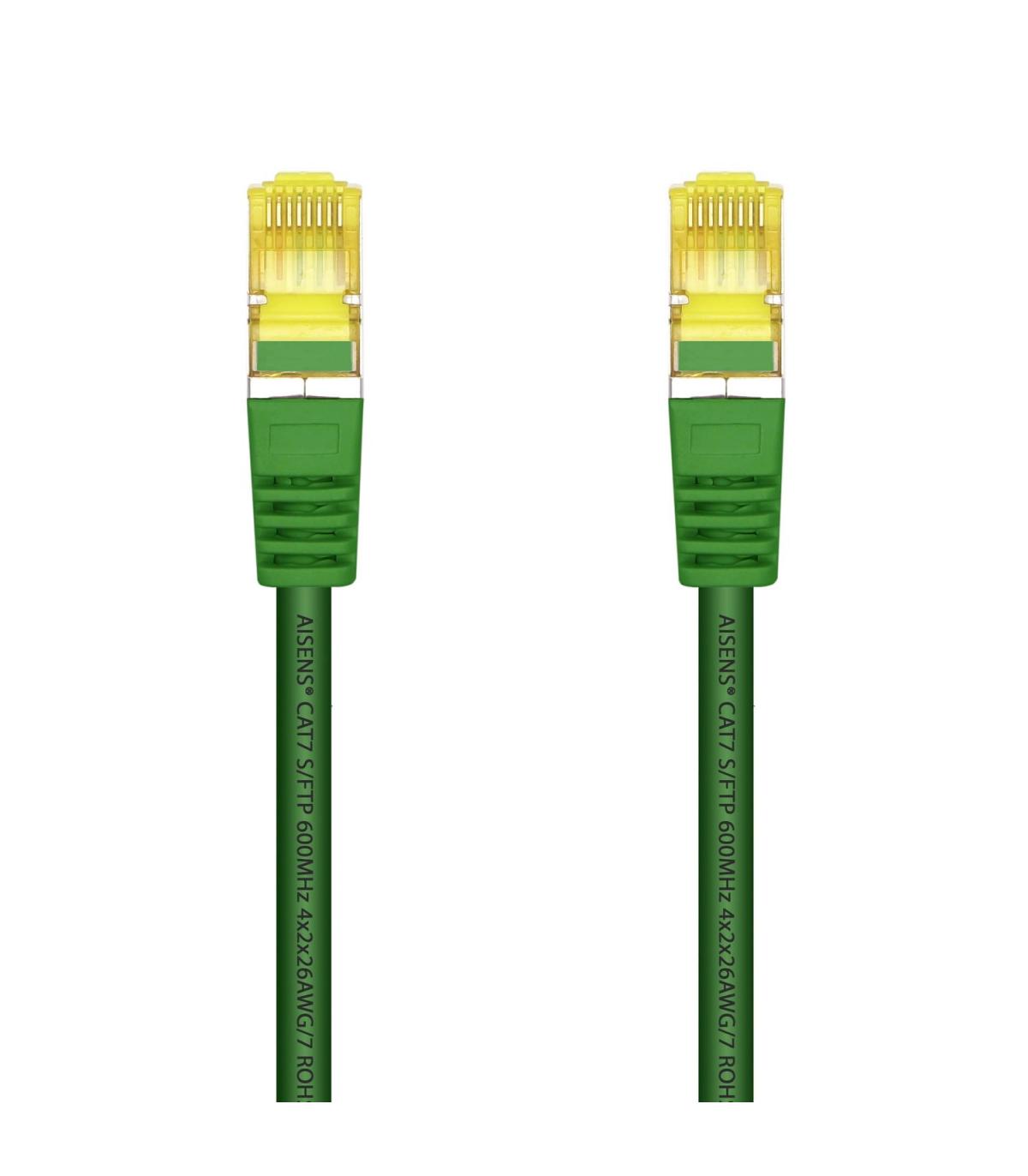 Cable De Red RJ45 SFTP Aisens A146-0480 Cat.7  25cm  Verde