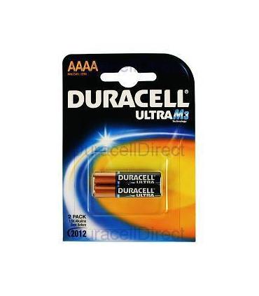 Pack De 2 Pilas AAAA Duracell Ultra MX2500  1.5V  Alcalinas