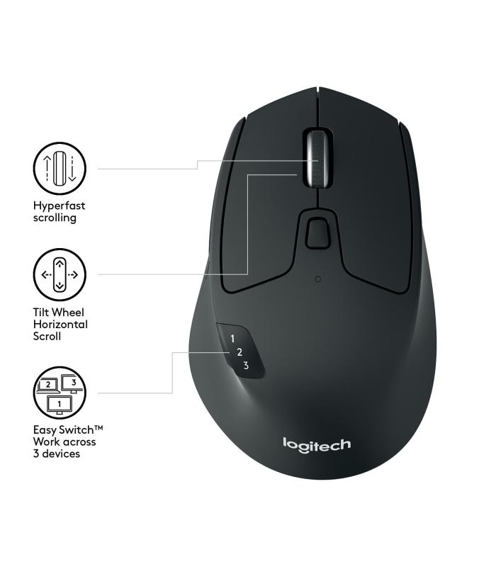 RATON LOGITECH M720 INALAMBRICO NEGRO