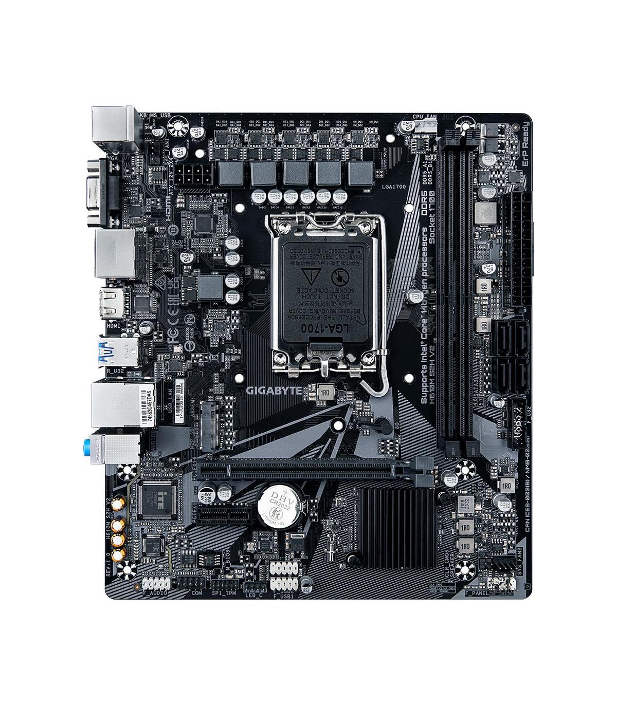 Gigabyte H610M S2H V2 Placa Base Intel H610 Express LGA 1700 Micro ATX