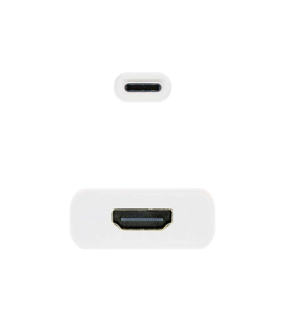 Nanocable Conversor USB-C A HDMI 4K, 15 Cm