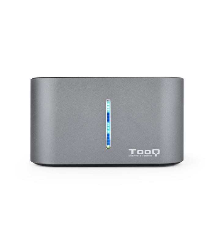 Tooq TQDS-805G Dock Station Doble Baha HDD Gris