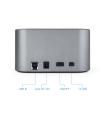 Tooq TQDS-805G Dock Station Doble Baha HDD Gris