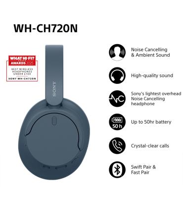 Auriculares Inalmbricos Sony WH-CH720N  Con Micrfono  Bluetooth  Azules