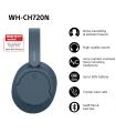 Auriculares Inalmbricos Sony WH-CH720N  Con Micrfono  Bluetooth  Azules