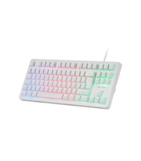 Mars Gaming Teclado MK023 TKL FRGB Blanco