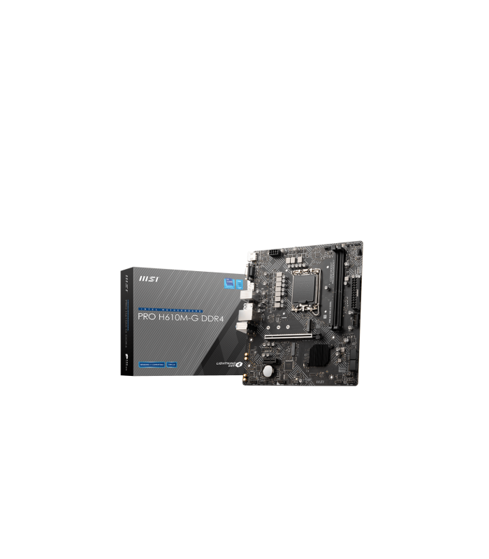 PLACA MSI PRO H610M-G DDR4,INTEL,1700,H610,2DDR4,MATX