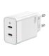 Cargador De Pared GaN Aisens ASCH-45W2P005-W  2xUSB Tipo-C  45W