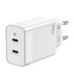 Cargador De Pared GaN Aisens ASCH-45W2P005-W  2xUSB Tipo-C  45W