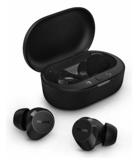 Auriculares Bluetooth Philips TAT1209 Con Estuche De Carga  Autonoma 6h  Negros