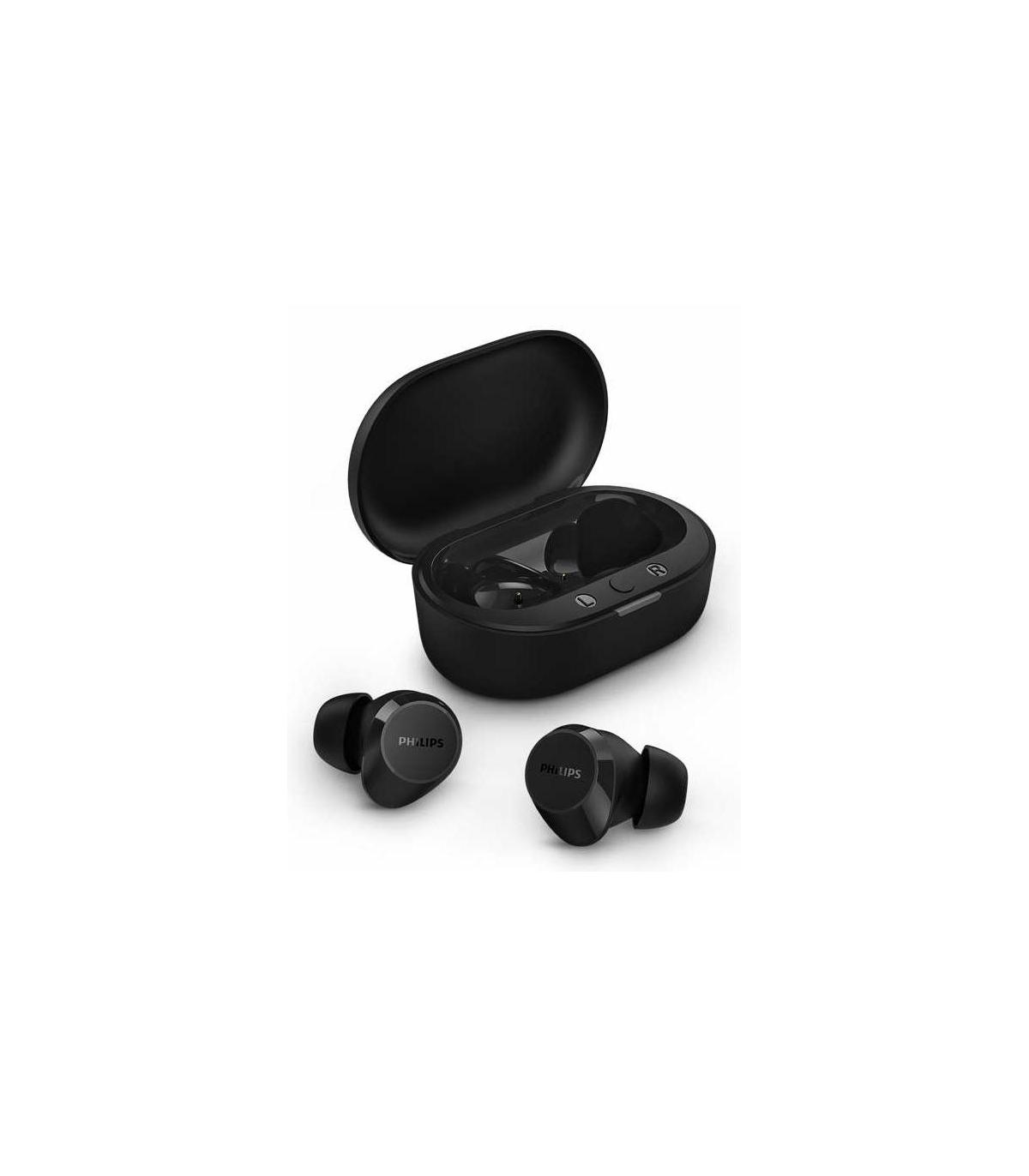 Auriculares Bluetooth Philips TAT1209 Con Estuche De Carga  Autonoma 6h  Negros