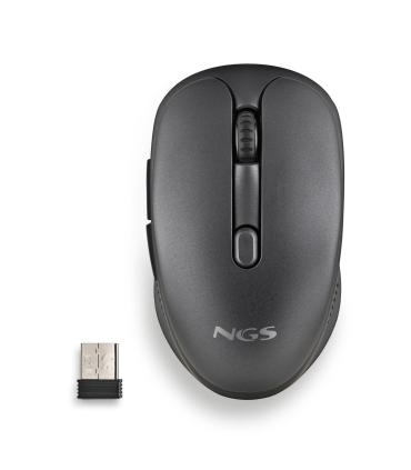 RATON NGS INALAMBRICO ERGONOMICO EVO RUST BLACK RECARGABLE NEGRO USB