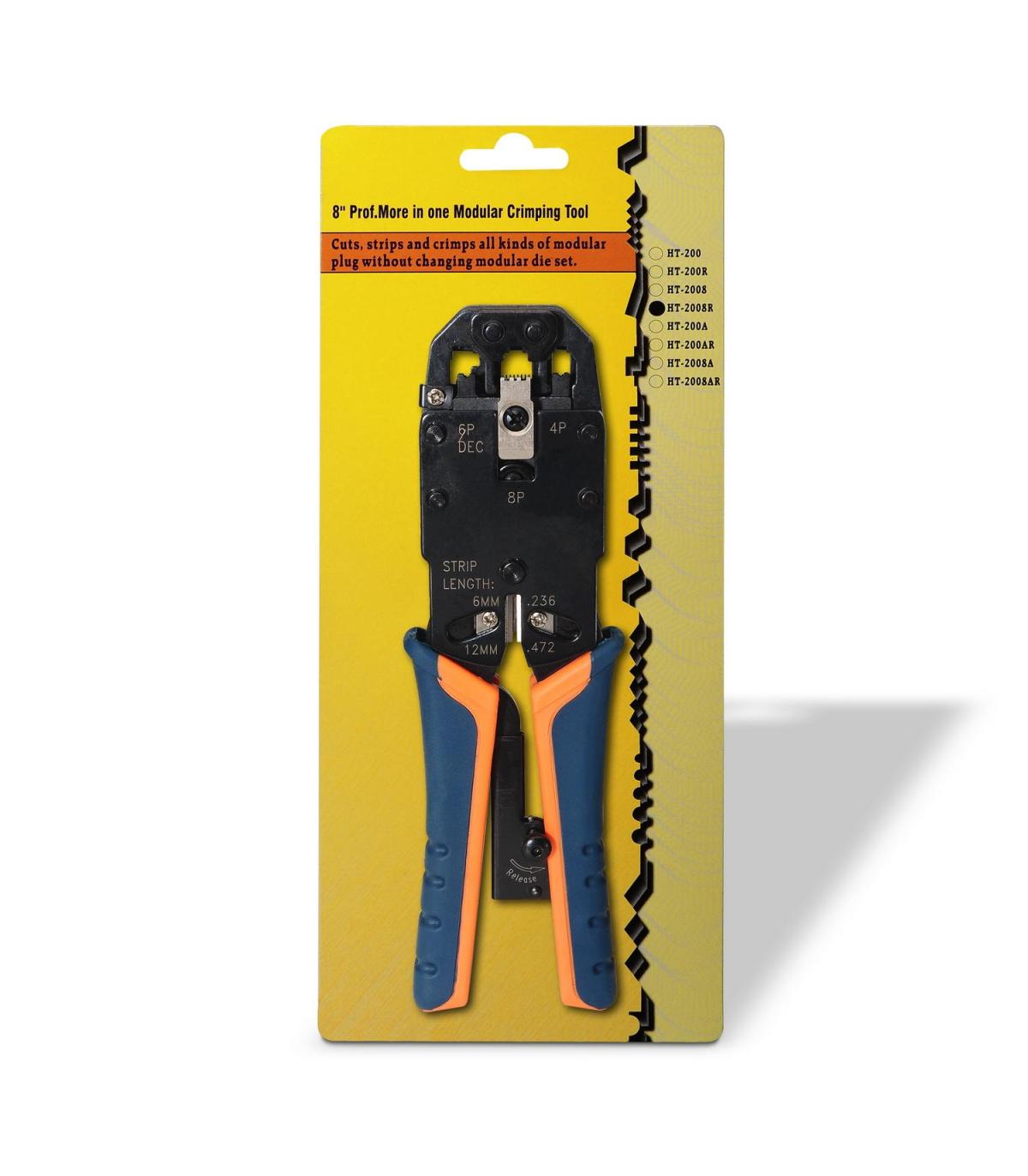 TENAZA AISENS METALICA DE CRIMPAR RJ10 RJ11 RJ12 RJ45 DE CARRACA