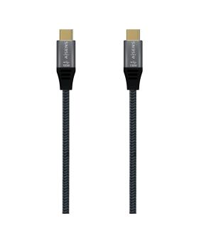 CABLE USB 3.2 GEN2x2 20GBPS 100W E-MARK USB-CM-USB-CM GRIS 0.6M AISENS A107-0670