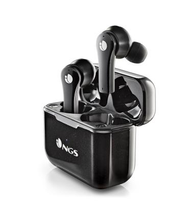 Auriculares Bluetooth NGS Rtica Bloom Con Estuche De Carga  Autonoma 6h  Negros