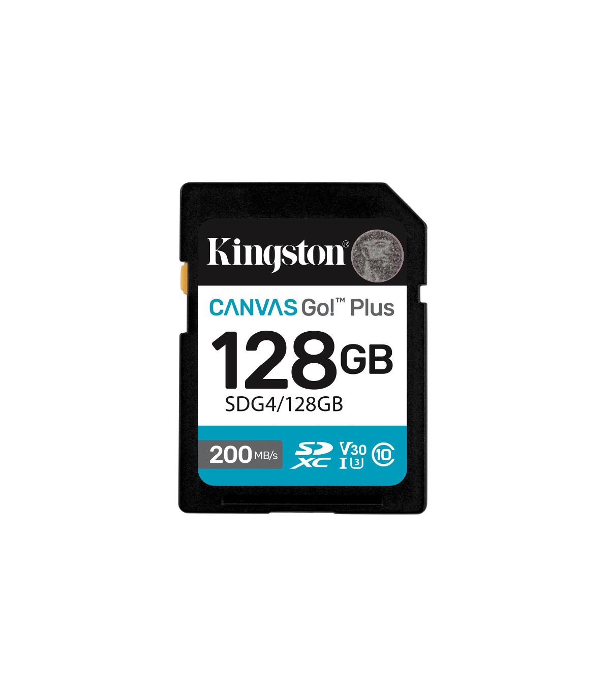 Kingston Technology 128GB SDXC Canvas Go Plus Gen4 200MB s C10 UHS-I U3 V30