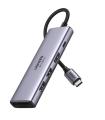 HUB UGREEN 6EN1 USB-C A HDMI 2XUSB-A SD/TF PD